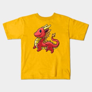 Cute Red Dragon Kids T-Shirt